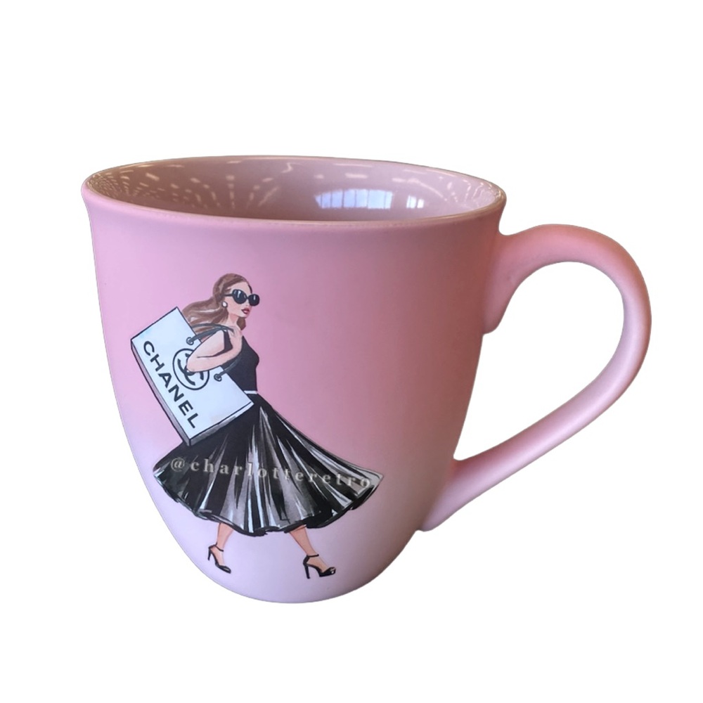 Fig & Fern • Designer Shopping Girl • 20oz Mug - Picture 3 of 5